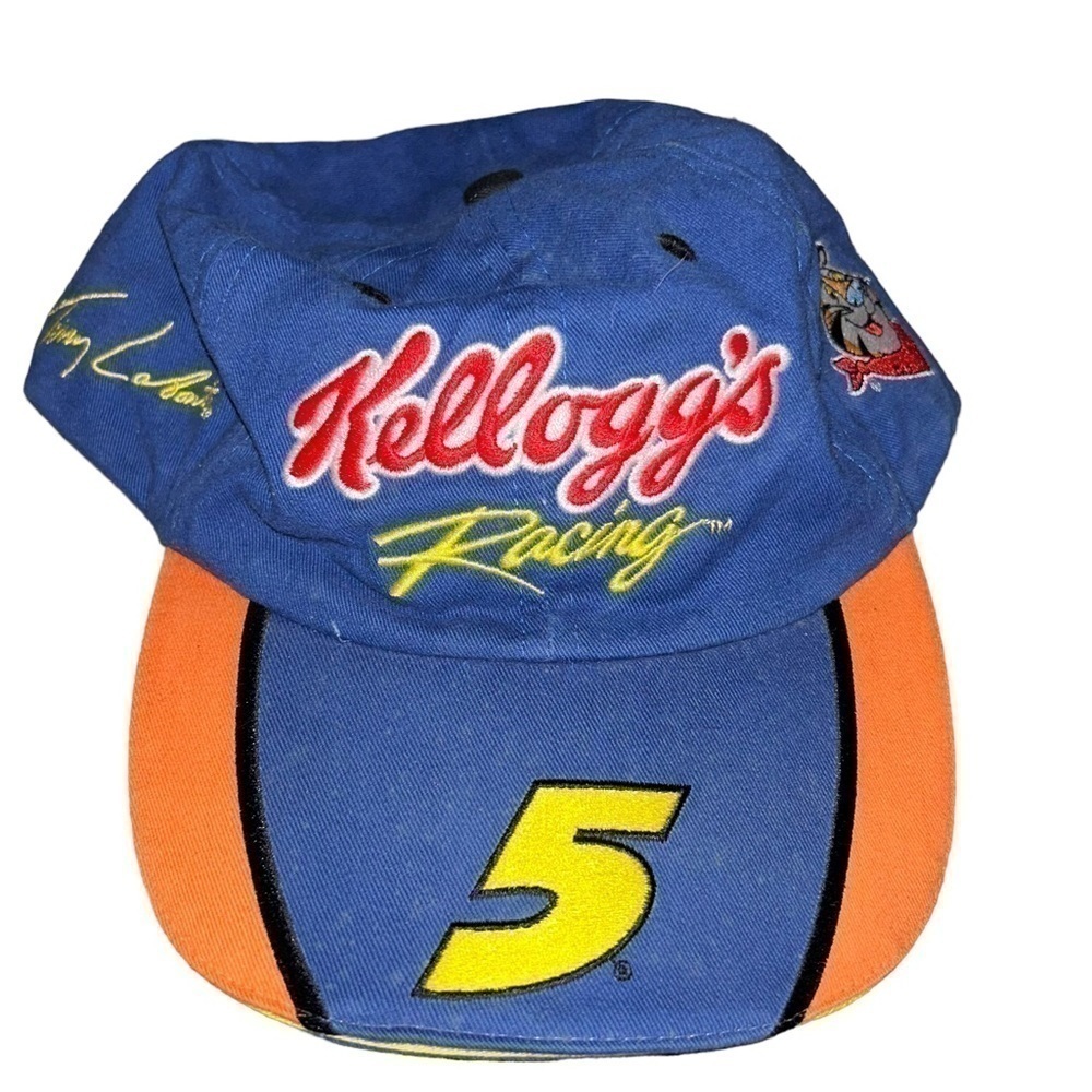 Vintage Terry Labonte Tony the Tiger Kellogs Racing Hat Chase Authentics